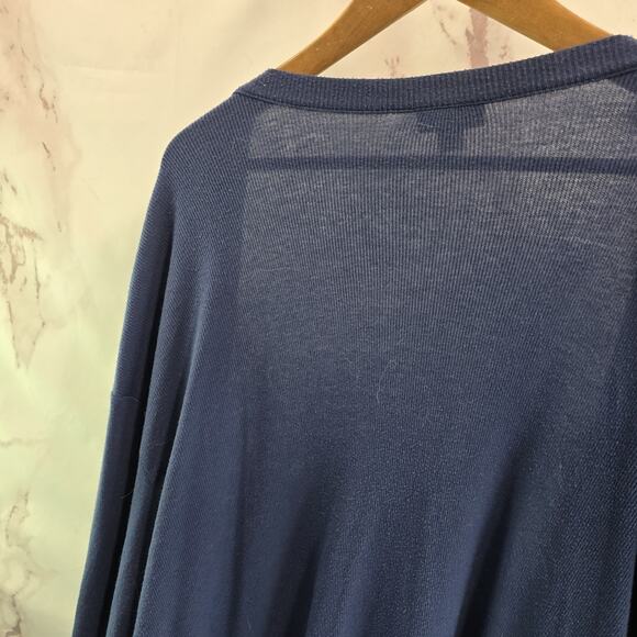 J Jill Cardigan Womens 3X Blue Sweater Open Front Lightweight Jewell Tone - Picture 5 of 11